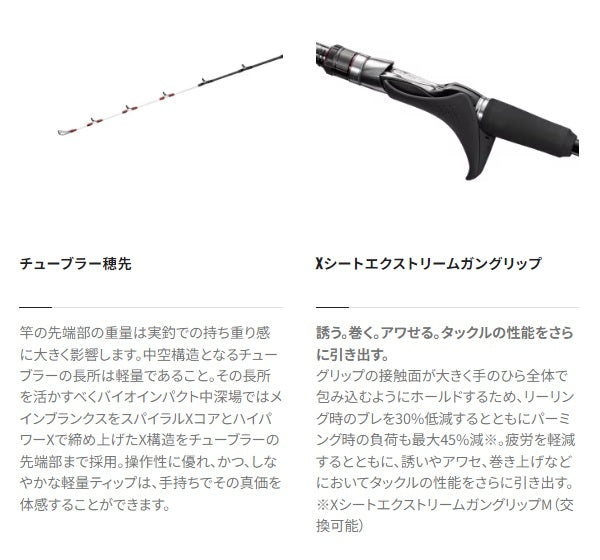 Shimano Boat rod Bio Impact Medium Deep sea 73H200 RIGHT (Baitcasting 2 pieces)