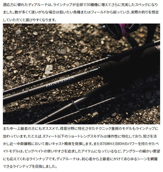 Shimano Seabass Rod 23 Dialuna S110M (Spinning 2 Piece)