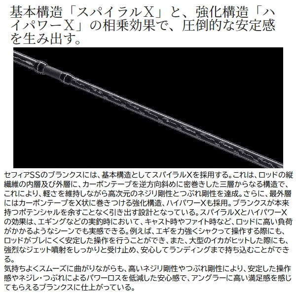 Shimano Eging Rod 23 Sephia SS S83ML (Center Cut 2 Piece)