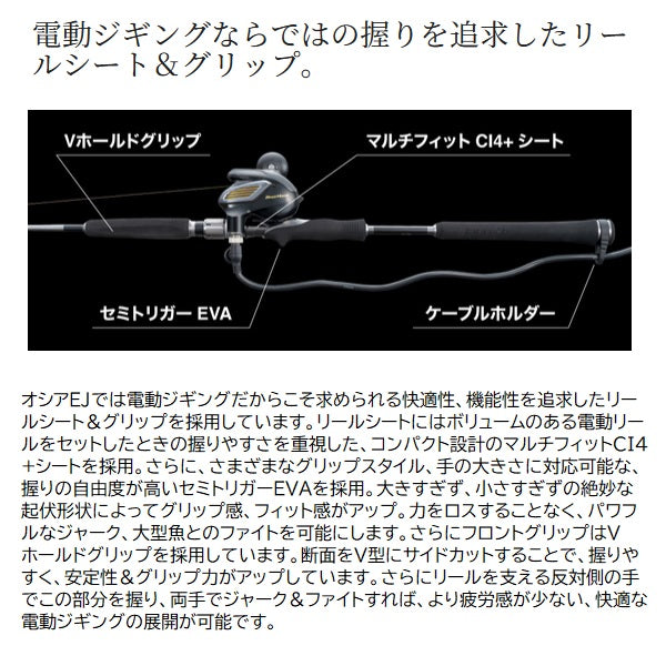 Shimano Offshore Rod 25 Ocea EJ B60-4 (Baitcasting 2 piece / Grip Joint)