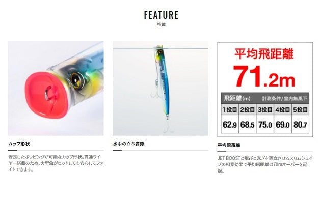 Shimano Beam Popper 130F Flash Boost XG-P13U 002 F Konoshiro