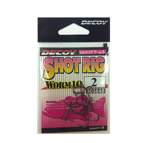 decoy fishing hooks Decoy Worm Hook WORM 10 Shot Rig #2