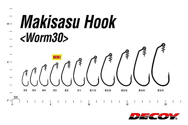 Decoy Worm 30 Maki-Sasu Hook #4/0