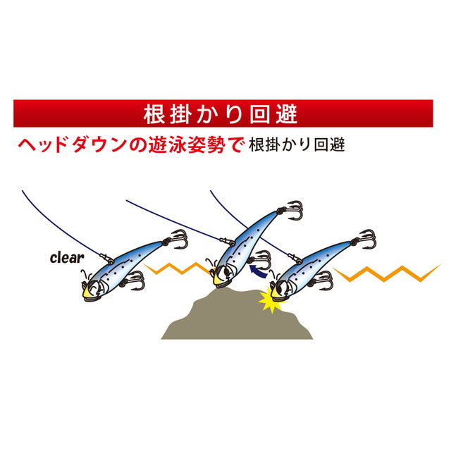 Duel Seabass Lure Hardcore Solid Vibe (S) 75mm HKS Konoshiro