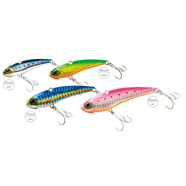 Duel Seabass Lure Hardcore Solid Vibe (S) 75mm HRH Red Head