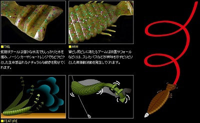 Deps Bull Flat 4.8inch #11 Watermelon/Blue Flakes