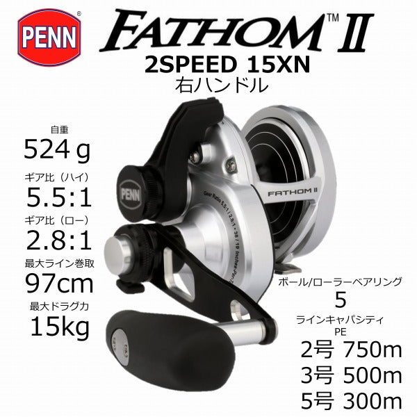 PENN Fathom Ⅱ 2speed FTHII 15XNLD2