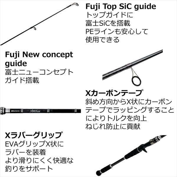 Abu Garcia Seabass Rod Xross Field XSFS-862M (Spinning 2 Piece)