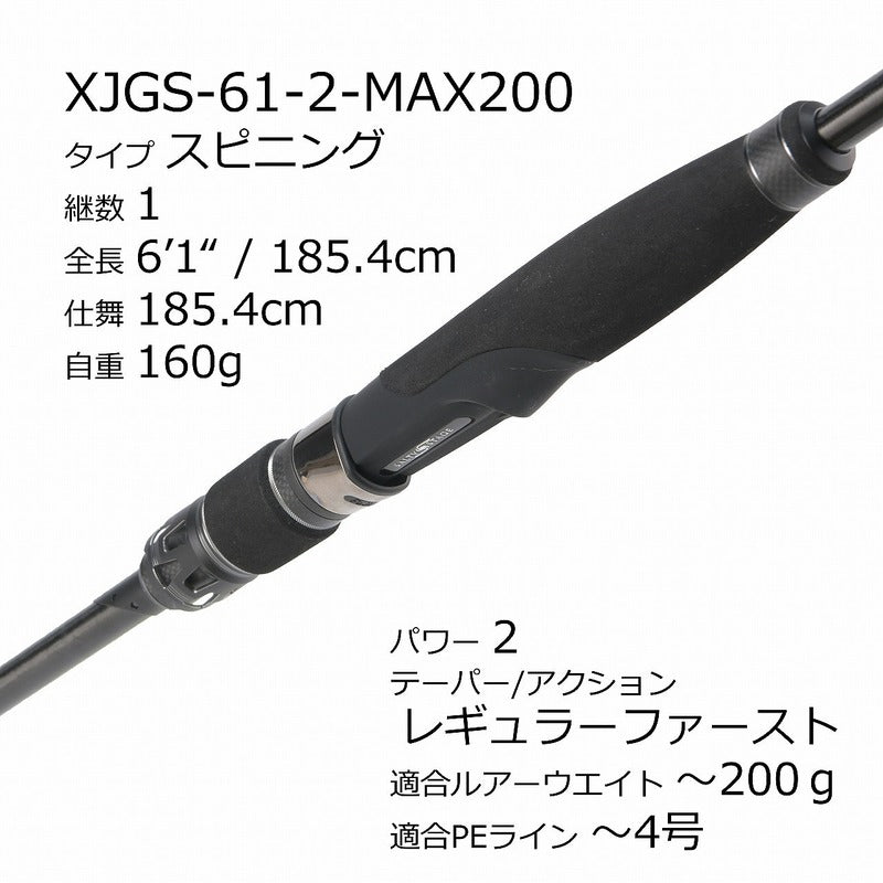 Abu Garcia Offshore Rod Salty Stage PT Jigging XJGS-61-2-Max 200 (Spinning 1 Piece)