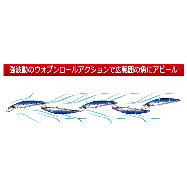 Duel Seabass Lure Hardcore Heavy Minnow (S) 70mm Blue Pink Candy