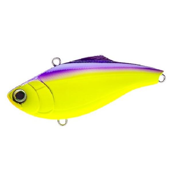 Duel Bass Lure Hardcore Vibe 75S PUCL Purple Back Chartreuse