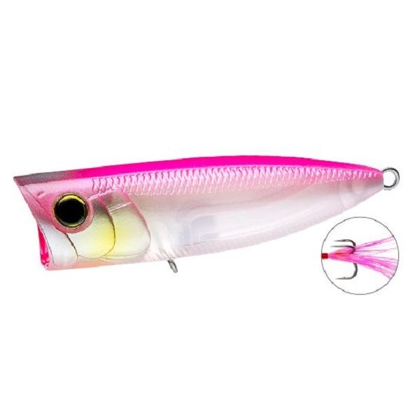 Duel Bass Lure Hardcore Popper 70F GSPP Ghost Pearl Pink Back