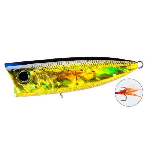 Duel Bass Lure Hardcore Popper 70F HGSN Golden Shiner