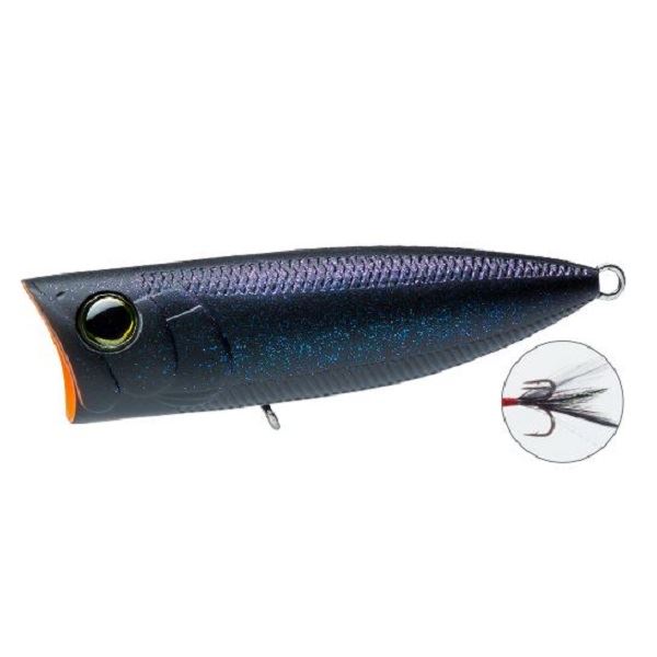 Duel Bass Lure Hardcore Popper 70F MBL Matt Black