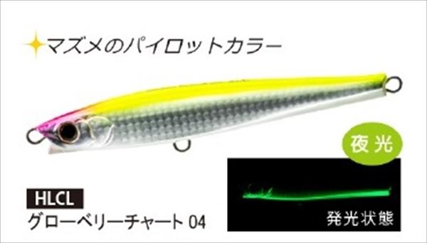 Duel Offshore Plug Hardcore Monster Shot (S) 140mm 04 HLCL Glowberry Chart