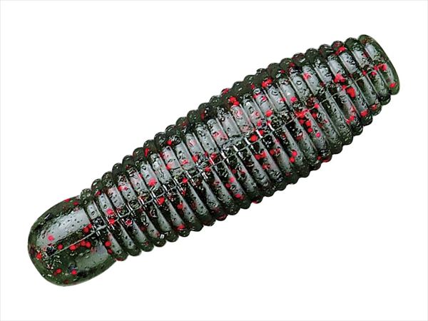 Smith Worm Gary Yamamoto Imo Grub 90 #208 Watermelon/Black & Small Red Flake