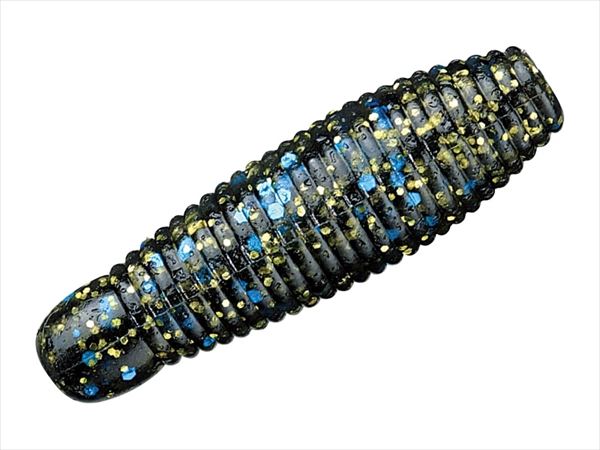 Smith Worm Gary Yamamoto Imo Grub 90 #214 Bluegill (Smoke/Blue & Black & Gold Flake)