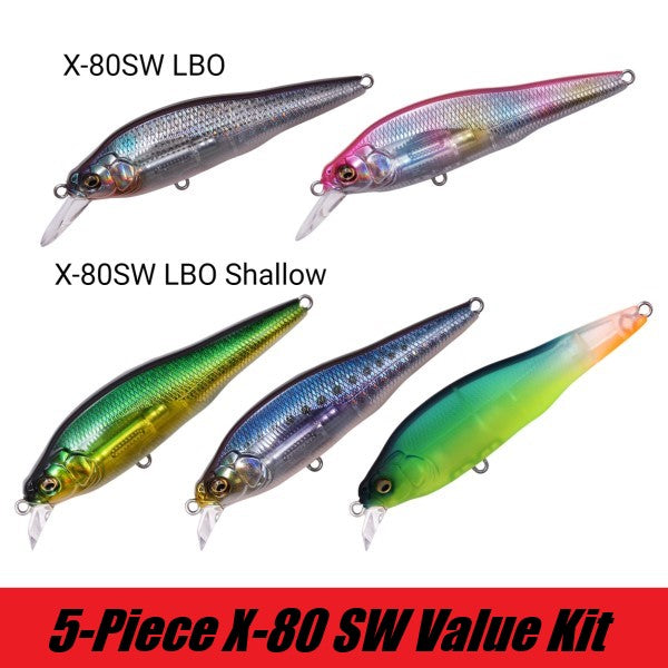 Megabass X-80 SW LBO / 5-Piece Value Kit