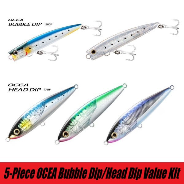 Shimano Ocea Bubble Dip & Head Dip / 5-Piece Value Kit