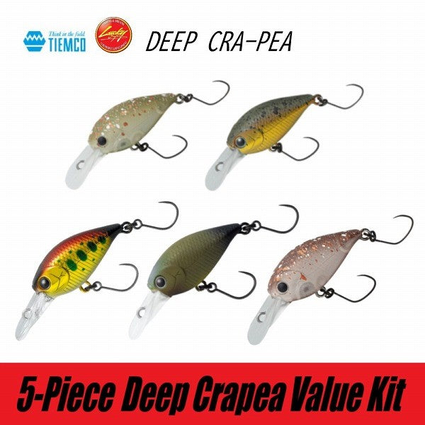 Tiemco Trout Plug Lucky Craft Deep Cra-pea CR / 5-Piece Value Kit