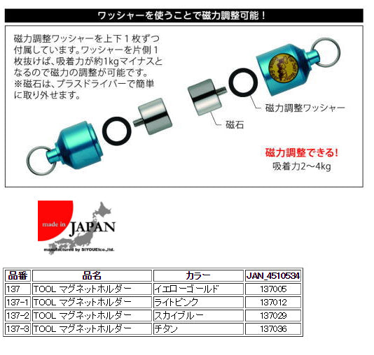 Siyouei Tool Magnet Holder Titanium