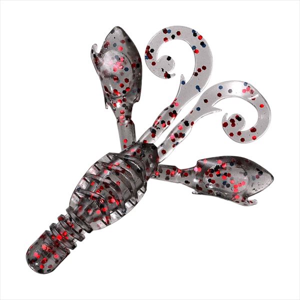 Smith Worm Smoky Grouper Bug 3.5inch #03 Smoke Red Flake