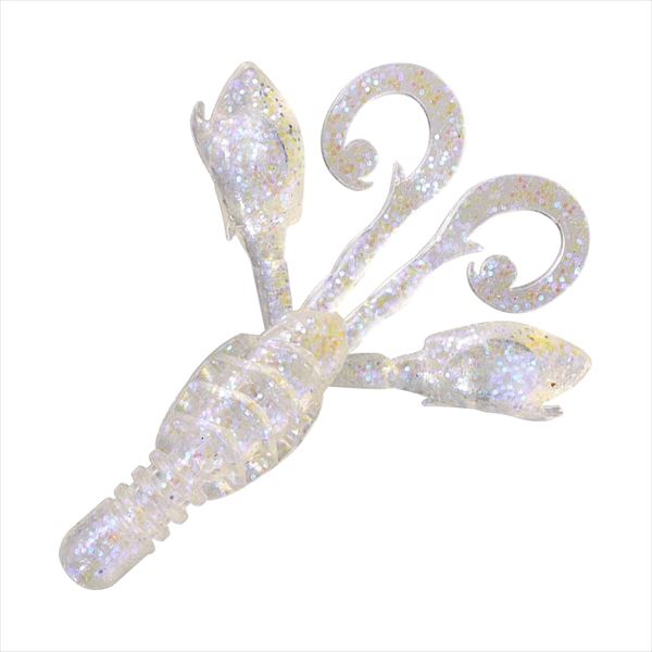 Smith Worm Smoky Grouper Bug 3.5inch #07 Hologram Sparkle