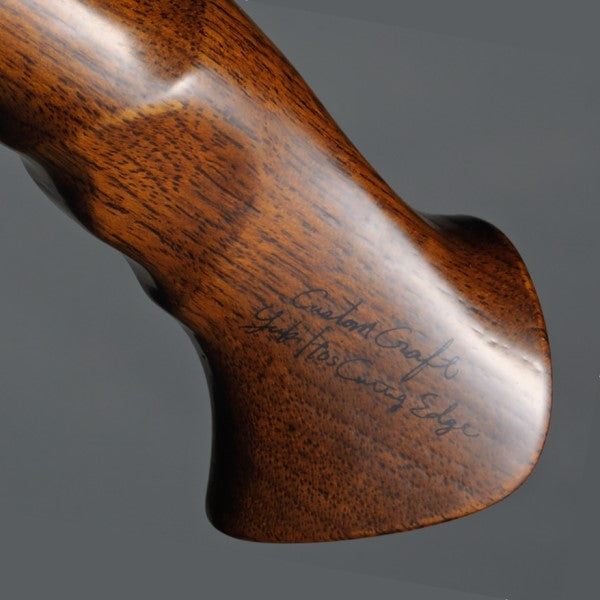 Megabass Pagani Trad Vintage Silver & Teak Wood Grip (Grip only)
