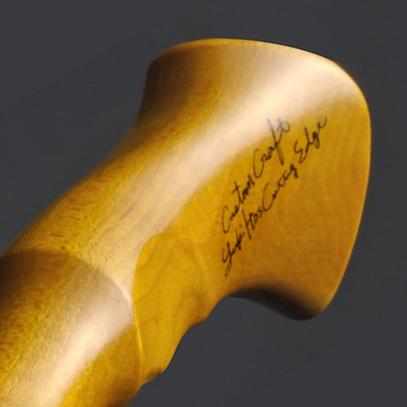 Megabass Pagani Trad Hunting Black & Maple Wood Grip (Grip only)