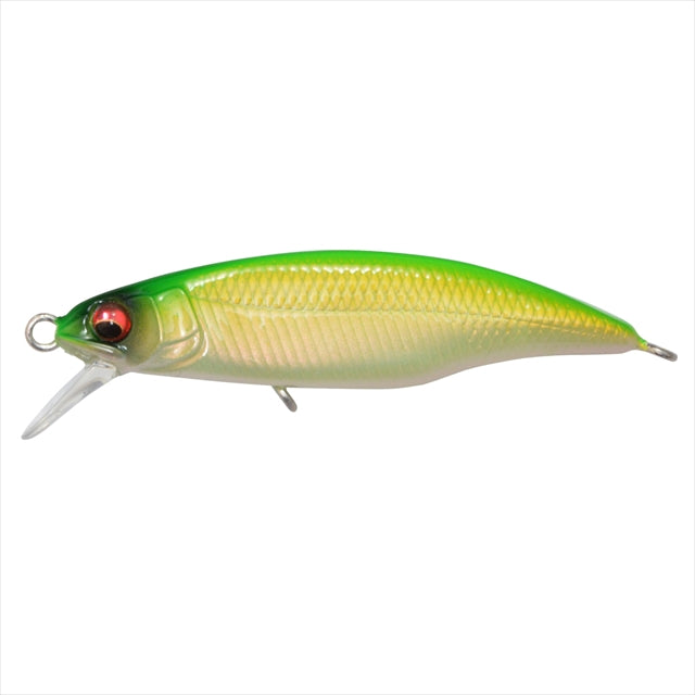 Megabass Great Hunting 45 Flat Slide (FS) Ghost Pearl Lime