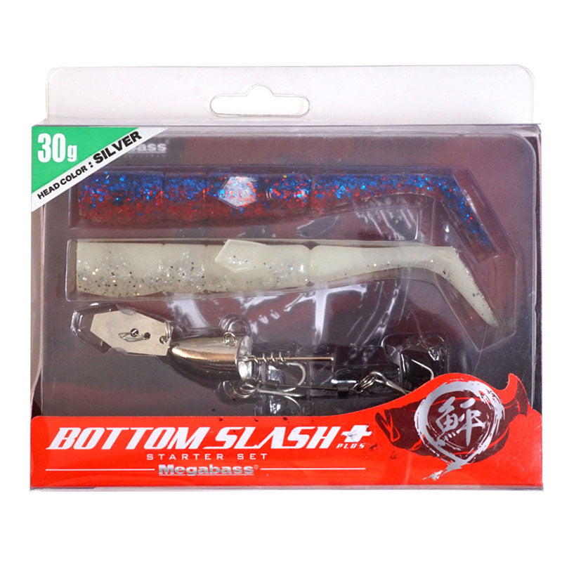 Megabass Bottom Slush Plus Starter Set Silver Head 30g