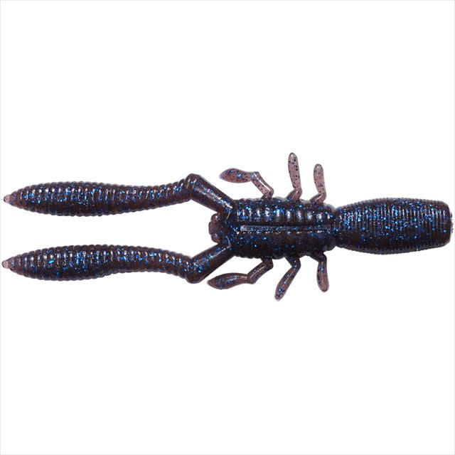 Megabass Bottle Shrimp 4inch Cinnamon Blue Flakes