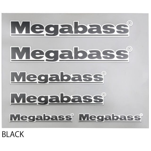 Megabass Emblem Sticker Black