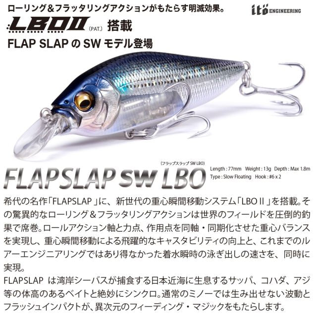 Megabass Flap Slap SW 77 LBO GG Sardine