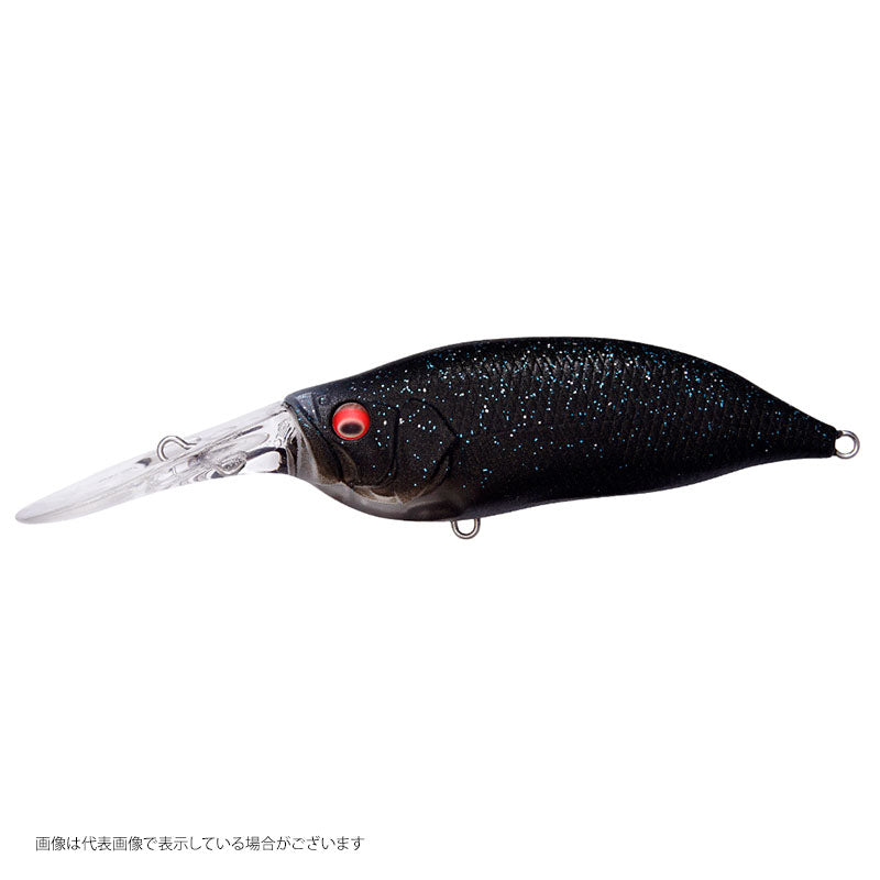 Megabass IxI Shad Type-3 Black Hole