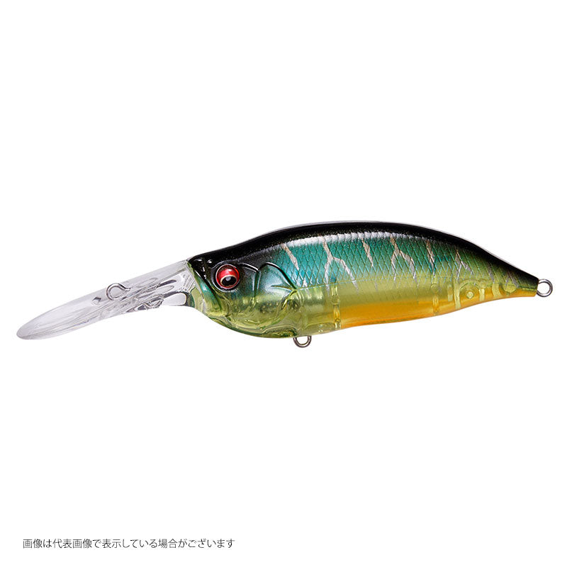 Megabass IxI Shad Type-3 Clear Hot Tiger