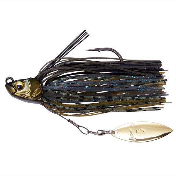 Megabass Rubber Jig Uoze Swimmer 1/2oz Green Pumpkin