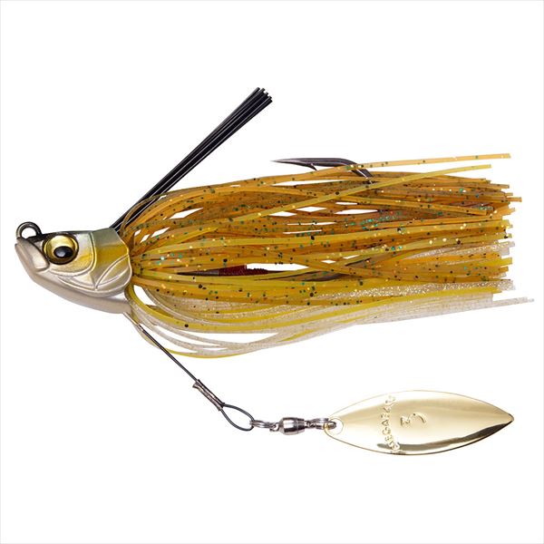 Megabass Rubber Jig Uoze Swimmer 5/8oz Golden Shiner