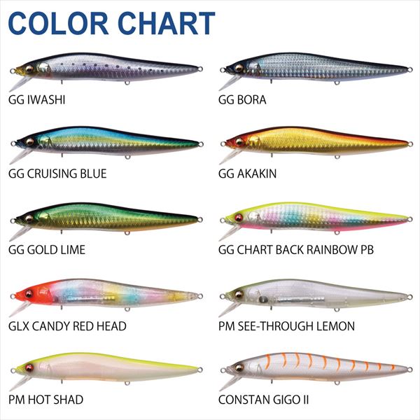 Megabass Oneten Max LBO SW GG Chart Back Rainbow PB