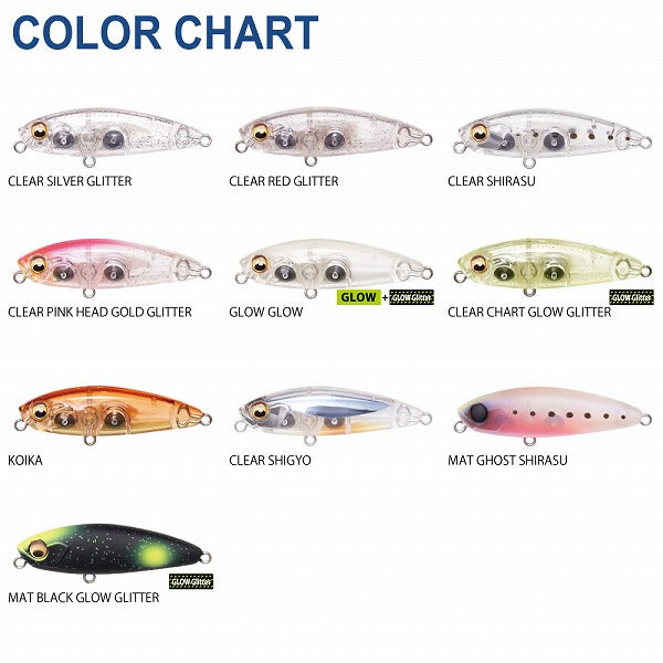 Megabass Terrier (S) Clear Silver Glitter