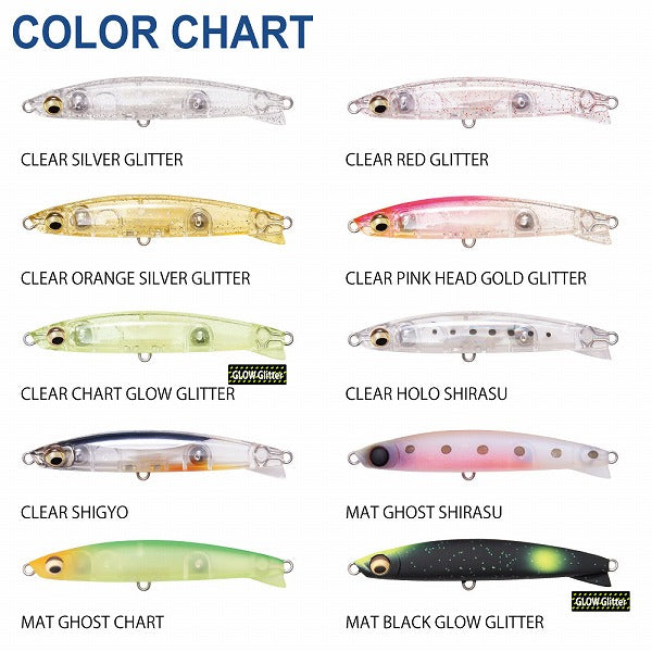 Megabass Collie Clear Silver Glitter