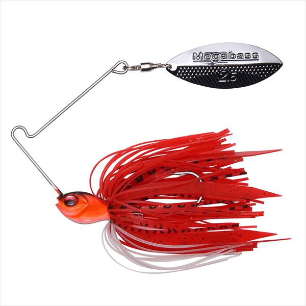 Megabass SV-3 1/4oz Single Willow Fire Red