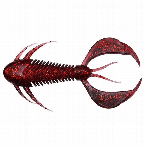 Megabass Rock Hog 2inch Black Back Clear Red