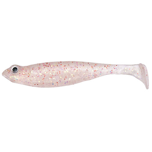 Megabass Worm Hazedong Shad SW 3inch Clear Holo