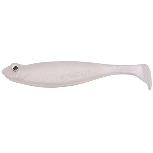 Megabass Worm Haze Dong Shad SW 3inch Glow Pearl White