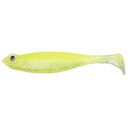 Megabass Worm Haze Dong Shad SW 3inch Glochart Lime