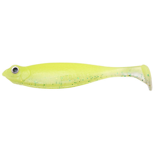 Megabass Worm Haze Dong Shad SW 4.2inch Grocery lime