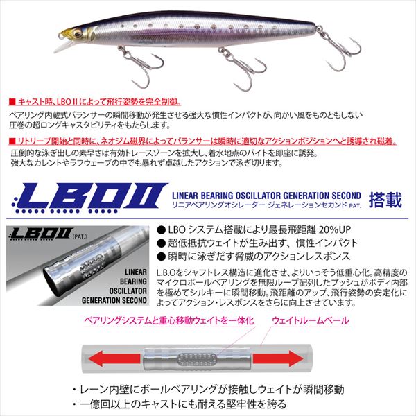 Megabass Marine Gang Cookai 140F Glx Blue Pink Rainbow