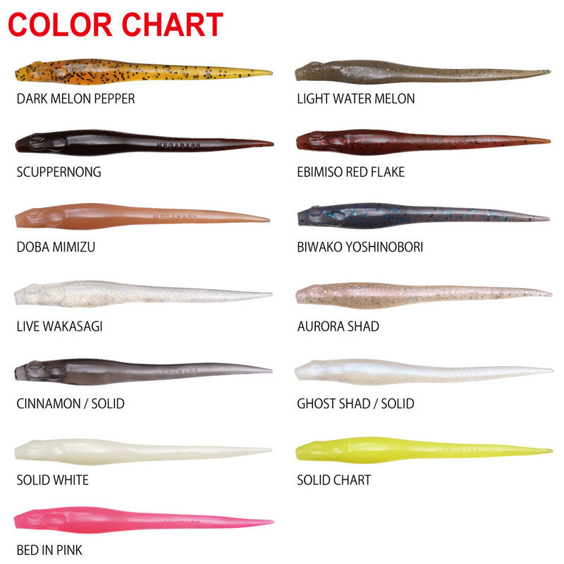 Megabass Worm Hazedong 3inch Cinnamon/Solid 48161