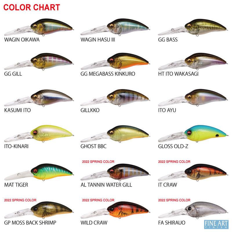 bass lures colors water Megabass Bass Lure Super-Z Z3 AL Tannin Water Gill 48720